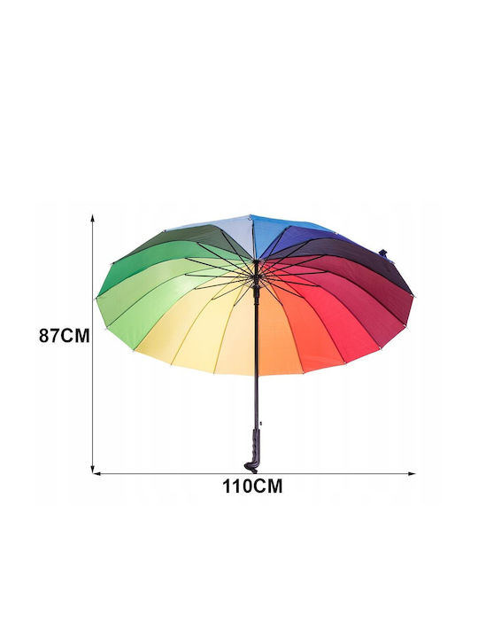 Umbrelă de ploaie automată XL Diametru 115 cm Multicolor 94.5x115 cm Aria Trade