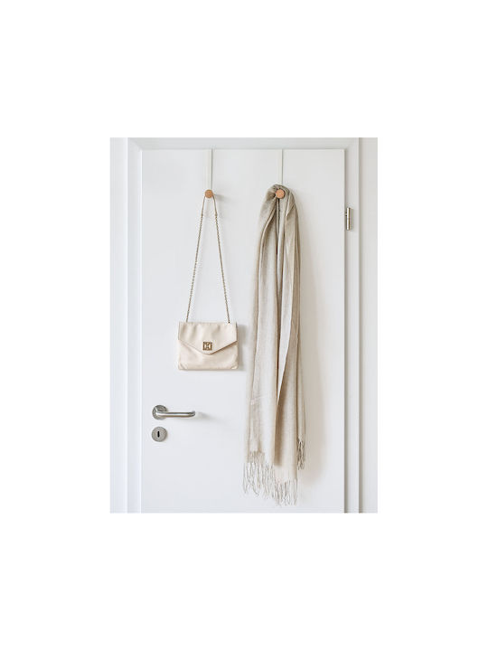 Double Wall-Mounted Bathroom Hook ​2x2cm White