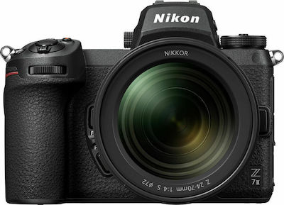 Nikon Mirrorless Φωτογραφική Μηχανή Z 7II Full Frame Kit (Z 24-70mm F4 S) Black