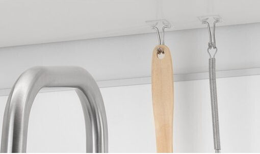 Inofix Double Wall-Mounted Bathroom Hook ​4.1x2cm Transparent