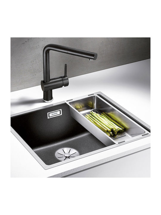 Blanco Ένθετος Νεροχύτης Inox Μ54.3xΠ44.3cm Μαύρος