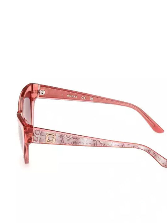 Guess Women Sunglasses with Black Horn-Rimmed Frame and Pink Gradient Lens GU00112 72T