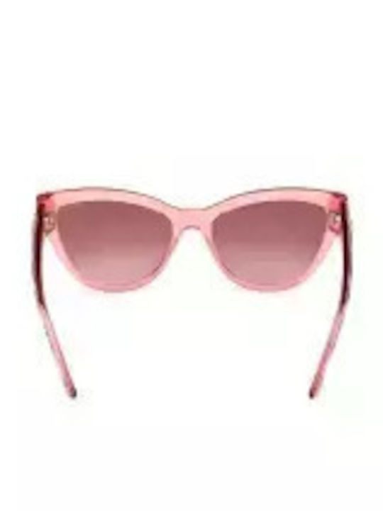 Guess Women Sunglasses with Black Horn-Rimmed Frame and Pink Gradient Lens GU00112 72T