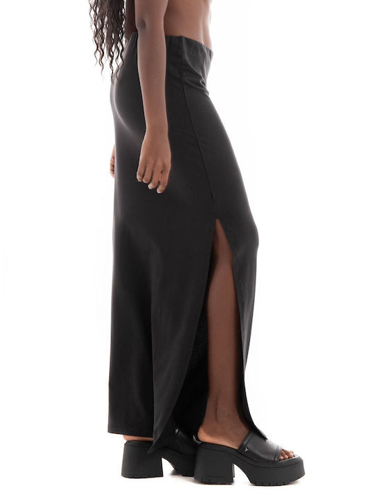 Vero Moda High Waist Maxi Skirt in Black color