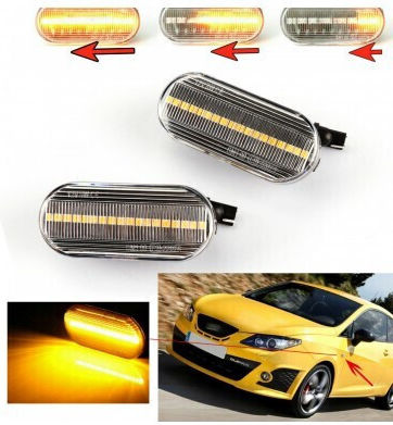 Φλας Led για Volkswagen Golf / Bora / Passat / Polo / Caddy / T5 2τμχ