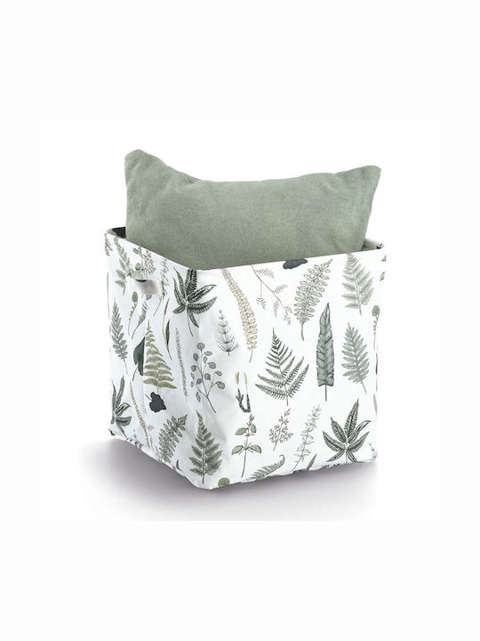 Zeller Aufbewahrungskorb Stoff Weiß 31x31x30cm 1Stück