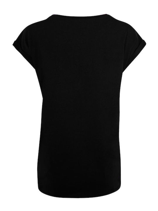 Merchcode Ladies T-shirt Schwarz Baumwolle