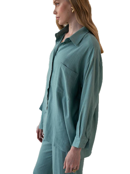 Mind Matter Women's Long Sleeve Shirt Green