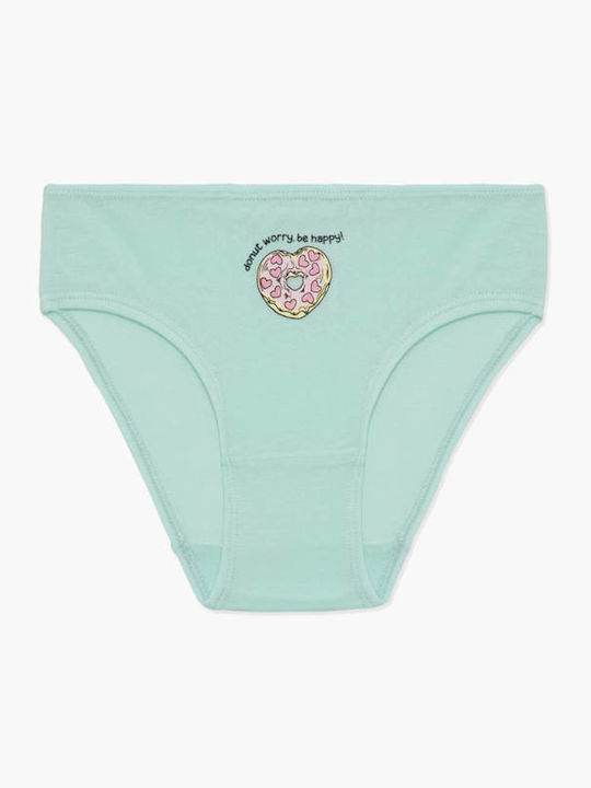 Minerva Candies Kids' Set with Briefs Pink-yellow-l.green 3pcs
