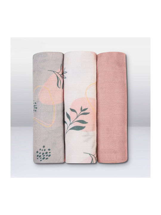 Lionelo Muslin Swaddle Wraps Multicolour 70x70cm. 3pcs