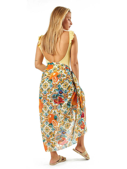 Verde Orange Women's Pareo