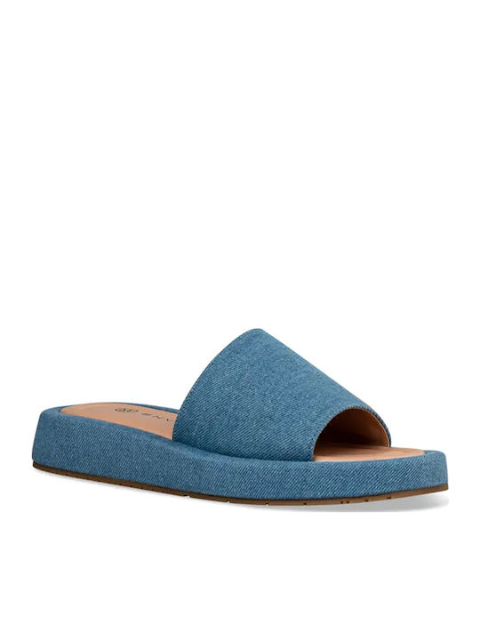 Women's Flat Sandals in Blue Color