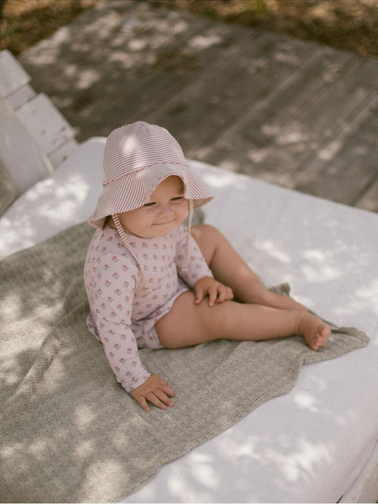 Lil' Atelier Îmbrăcăminte de Înot pentru Copii Costum Întreg cu Mâneci Lungi PINK