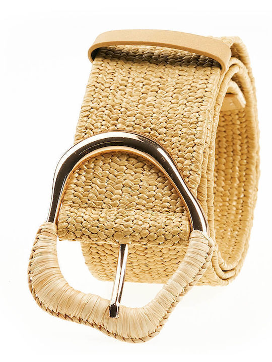 Grüner Damengürtel 04-0717 110cm Beige