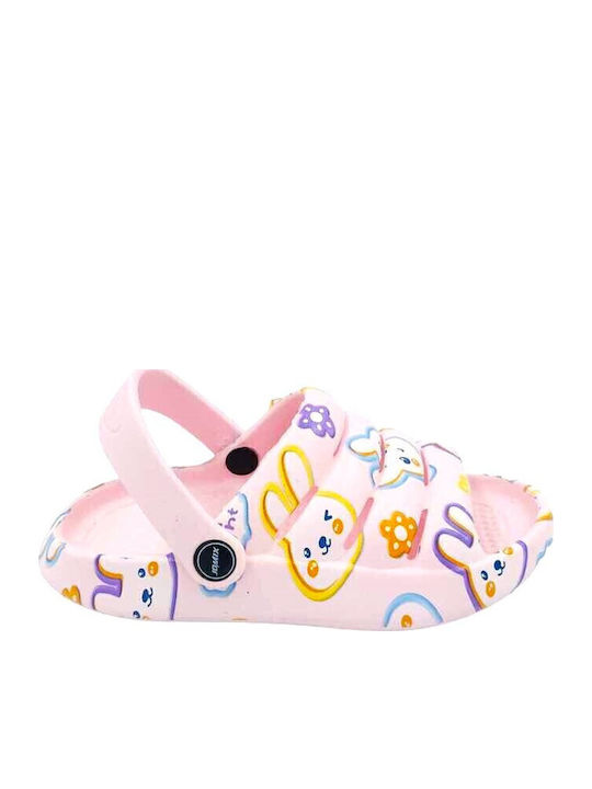 Kids' Slides Pink Bunnies
