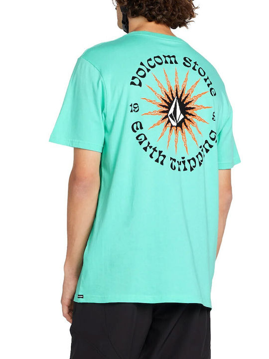 Volcom Ανδρικό T-shirt Κοντομάνικο Dusty Aqua