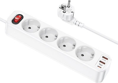 Hoco Ns1 Aura Power Strip Black