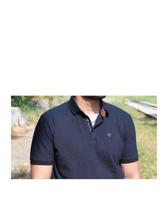 Cotton Green Men's Short Sleeve Blouse Polo Blue