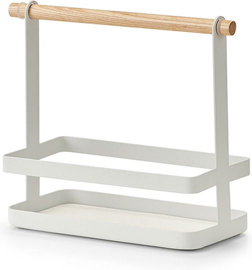 Suport De Masă Din Bambus 23.5x10x20cm Albă