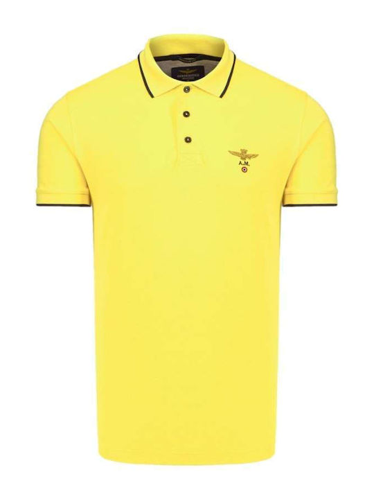 Aeronautica Militare Ανδρική Μπλούζα Κοντομάνικη Polo Giallo