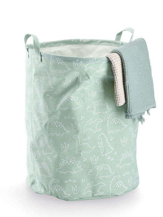 Zeller Children's Laundry Basket made of Fabric Turquoise 38x38x48cm 1pcs