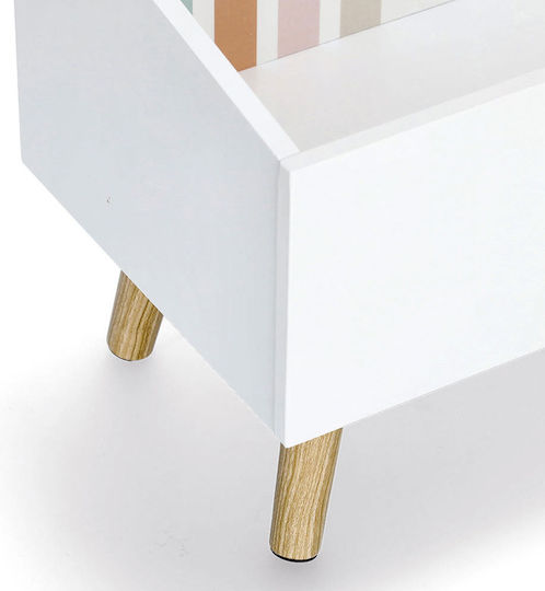 Zeller Kinder Aufbewahrungsbox aus Holz Weiß 58x28x52cm 1Stück