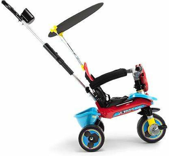 Injusa Παιδικό Τρίκυκλο Ποδήλατο mit Aufbewahrungsmöglichkeit, Elternlenkung & Zelt Baby Mickey für 12+ Monate Mehrfarbig