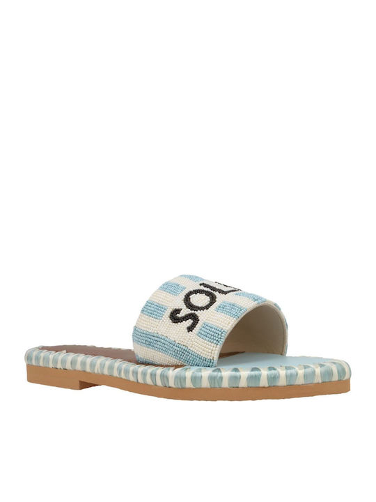 125_24 Soleil Soleil Σανδαλια De Siena Sky Blue Δέρμα