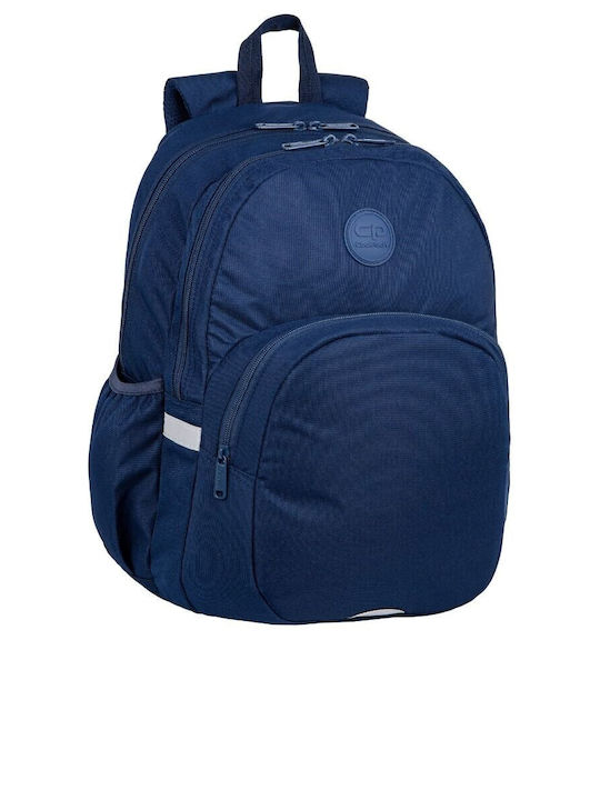 Coolpack Rider Σχολική Τσάντα Πλάτης Μπλε με Θήκη για Παγούρι