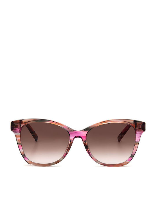 Missoni Women's Sunglasses with Multicolour Plastic Frame and Brown Gradient Lens