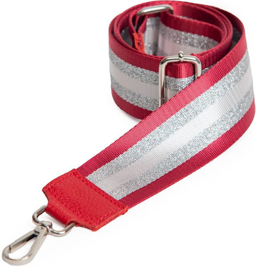 Verstellbarer Taschenriemen Im-1001 Rot-Silber