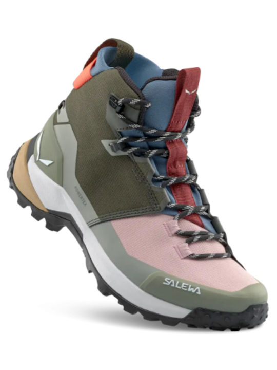 Salewa Puez Mid Ptx Γυναικεία Ορειβατικά Μποτάκια Αδιάβροχα Ροζ