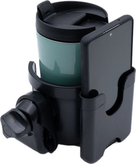 Cup Holder Base Compatible with Stroller Bicycle Motorcycle Scooter General Use Support Base 9.5x9cm Mobile Phone Holder 8.5cm