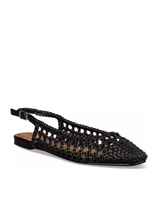 Envie Shoes Γυναικείες Μπαλαρίνες Slingback σε Μαύρο Χρώμα Envie Shoes Γυναικείες Μπαλαρίνες Slingback σε Μαύρο Χρώμα