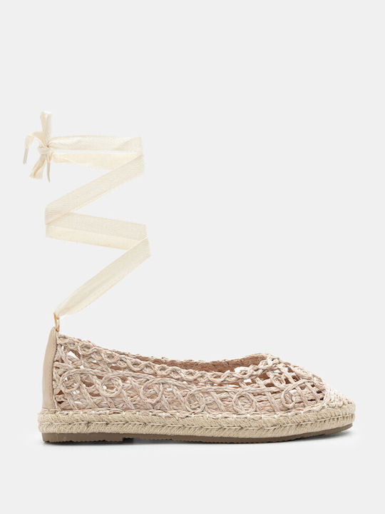 Luigi Women's Knitted Espadrilles Beige