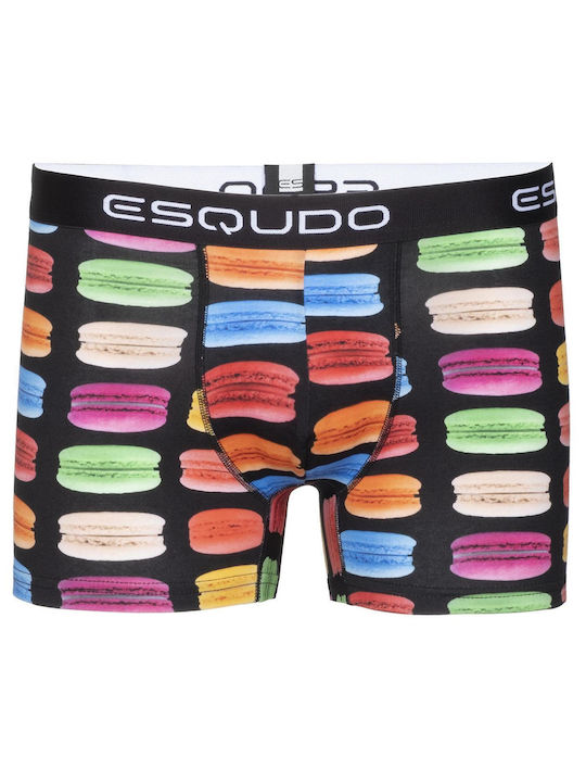 Esqudo Men's Boxer Modal Design Macaron Multicolor