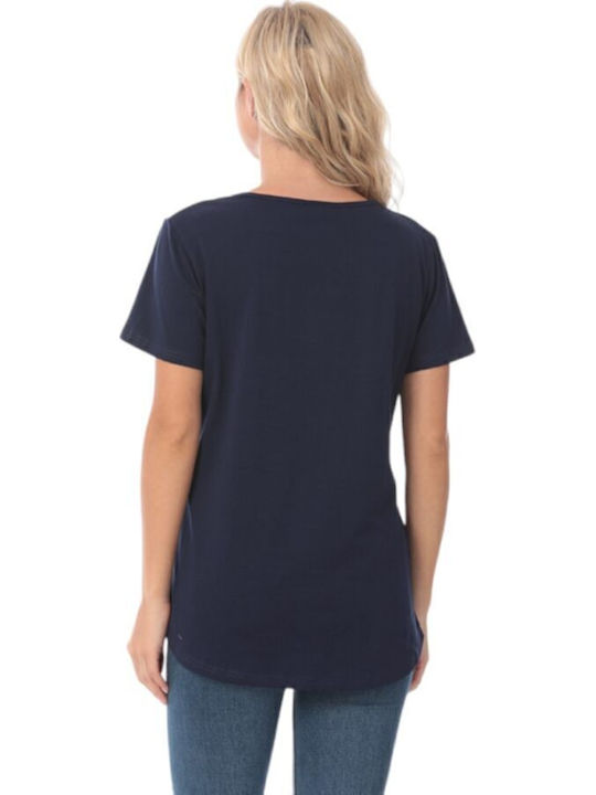 Queen Mother Tricou Maternity Tops Dark Blue