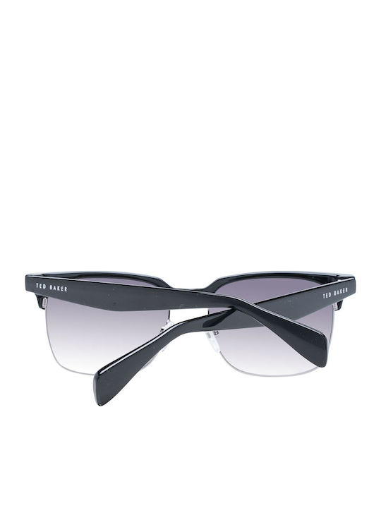 Ted Baker Browline Мъжки Слънчеви Очила с Черна Рамка и Сиви Преливащи Стъкла TB1681 001