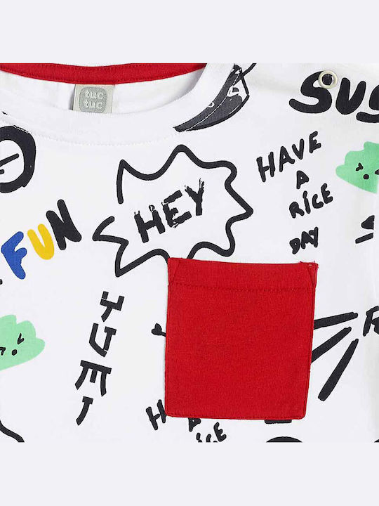 Kids Top Short-sleeved White