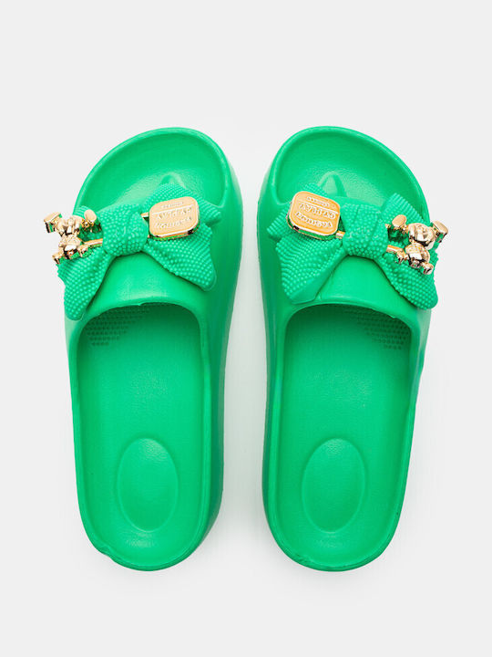 Luigi Frauen Flip Flops in Grün Farbe