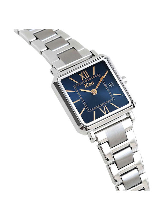 Jcou Watch with Silver Metal Bracelet