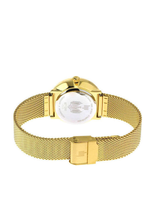 Lip Watches Dauphine Women's Watch with Gold Metal Bracelet
