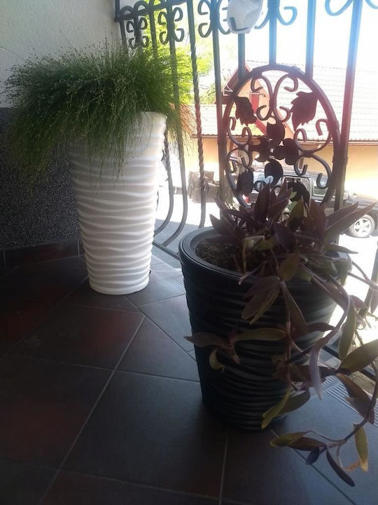 Prosperplast Vaze Pentru Plante Din Plastic Alb 39x39x75cm 2 Bucăți