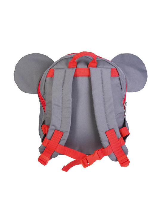 Disney Mickey Backpack Παιδική Τσάντα Πλάτης Γκρι