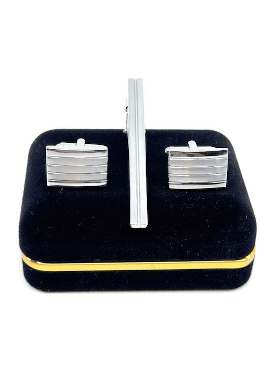 Lgtc-set Χκ 21 Set Cufflinks Tie Clips Legend Accessories Silver Color