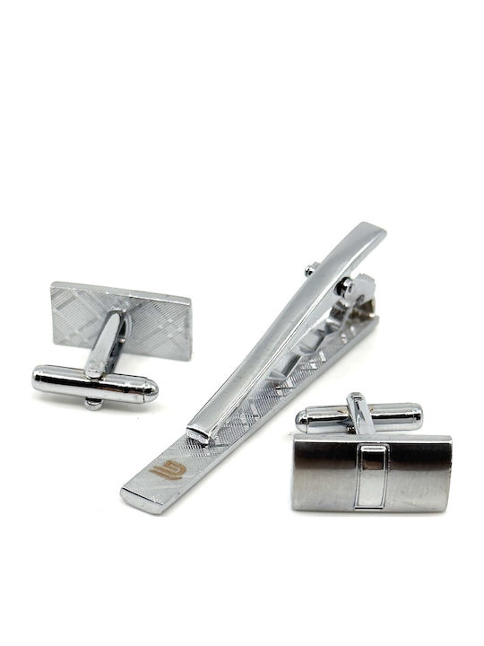 Lgtc-set Χκ 22 Set Cufflinks Tie Clips Legend Accessories Silver Color