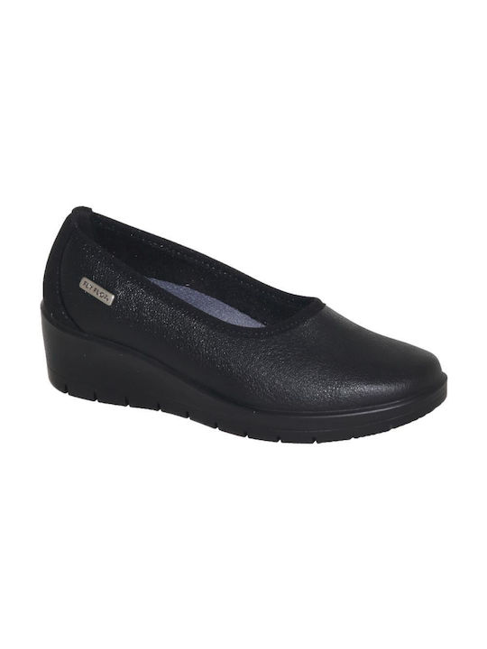 Fly Flot Anatomisch Damen Slip-Ons Schwarz