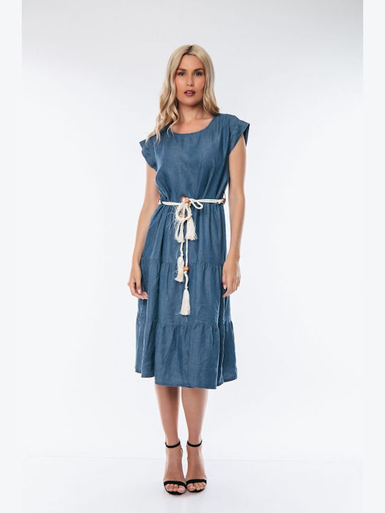 Dress Up Rochie Jean Blue