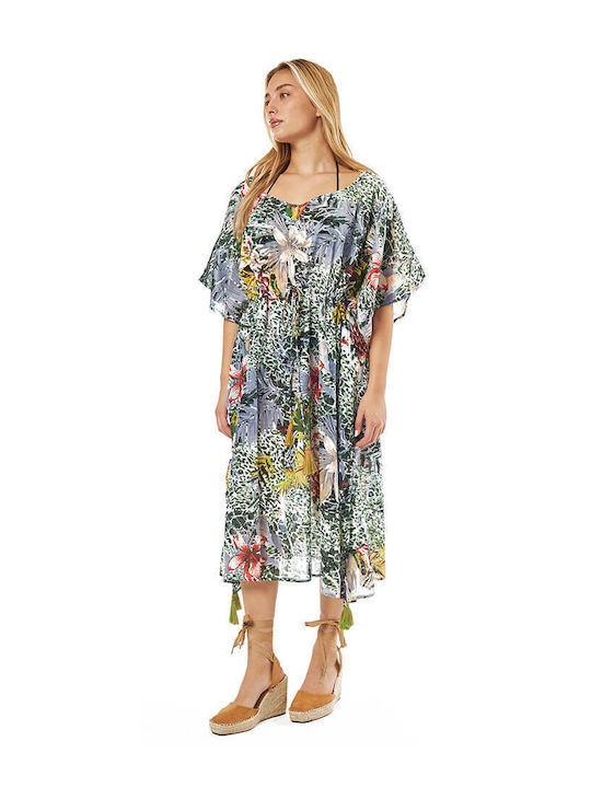 Verde Women's Caftan Beachwear Blue