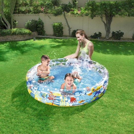 Piscină Gonflabilă Rotundă Pentru Copii 152x30 cm Albastră
